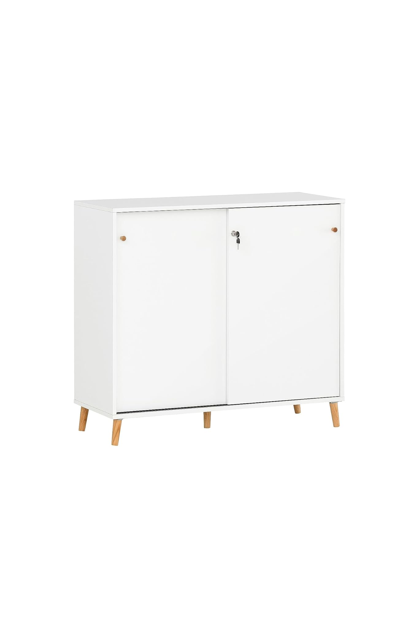 Schildmeyer Armadio scorrevole serie Rena 500 701787, bianco, 100 x 41 x 92,6 cm