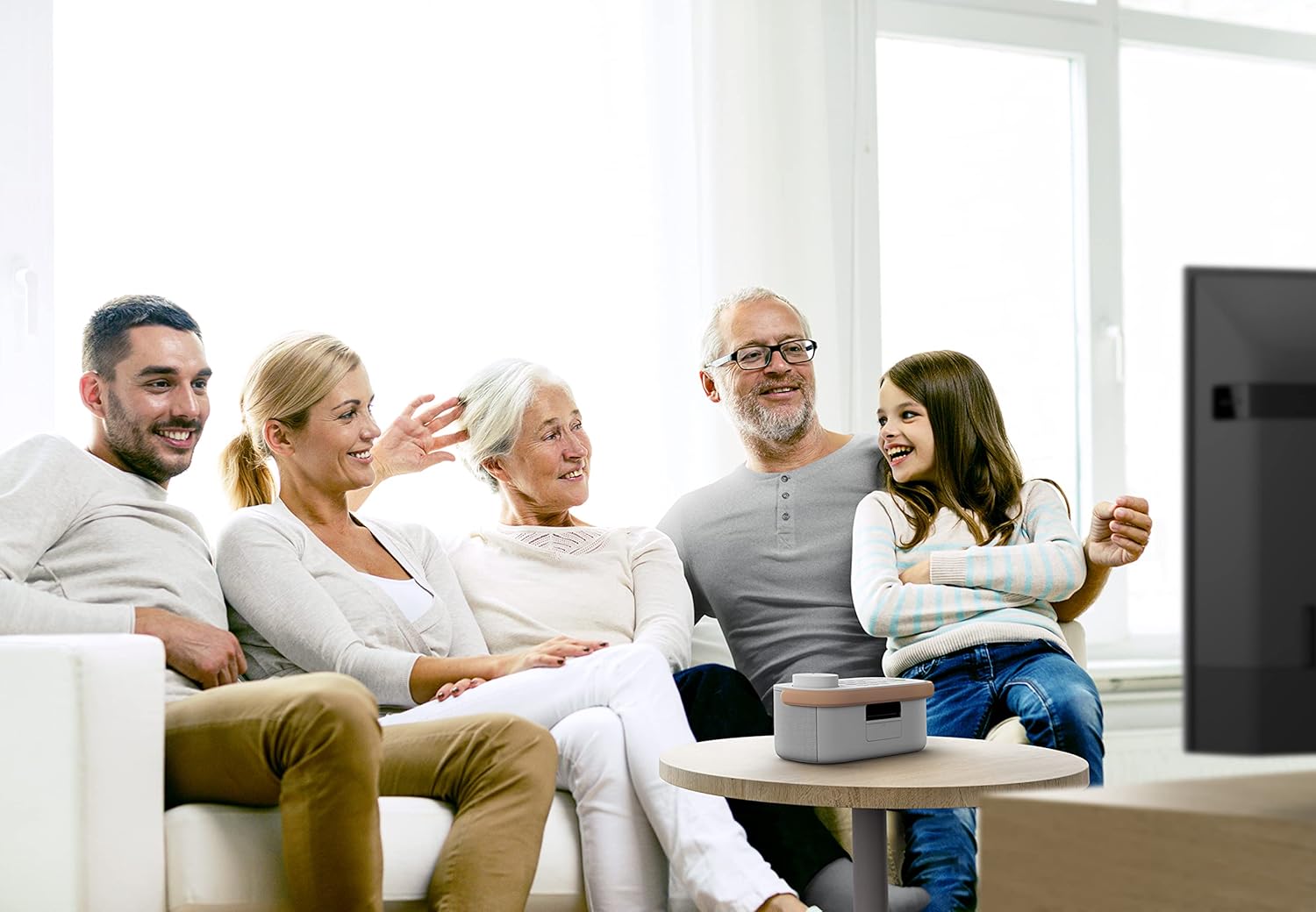 Sony SRS-LSR200 - Speaker TV Portatile Wireless, Bianco - immagine 3