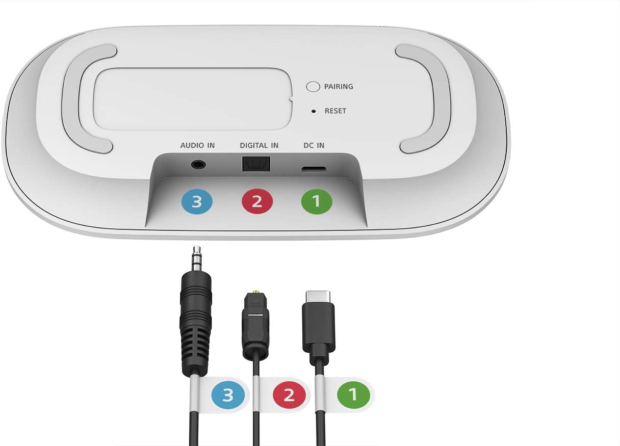 Sony SRS-LSR200 - Speaker TV Portatile Wireless, Bianco - immagine 4