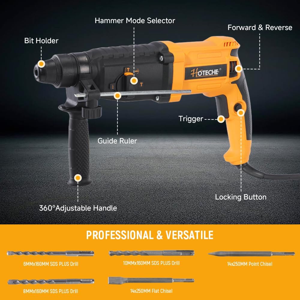 Hoteche Martello Perforatore SDS PLUS 800W 26mm | Velz