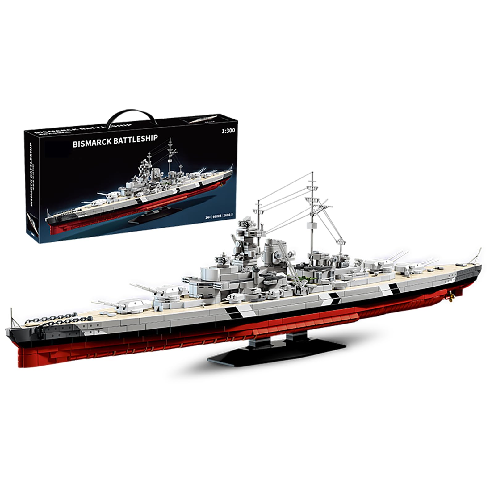 Muuchuu Bismarck Corazzata - Kit di Costruzione 1:300