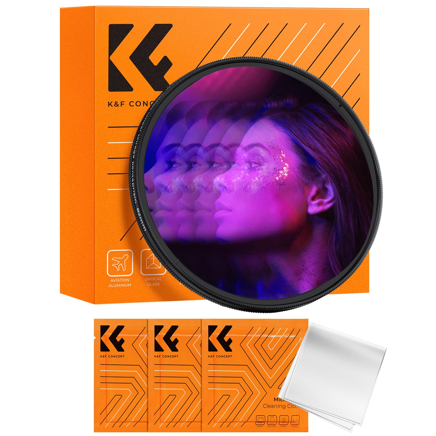 K&f Concept Filtro Pentaprisma Lineare 82mm