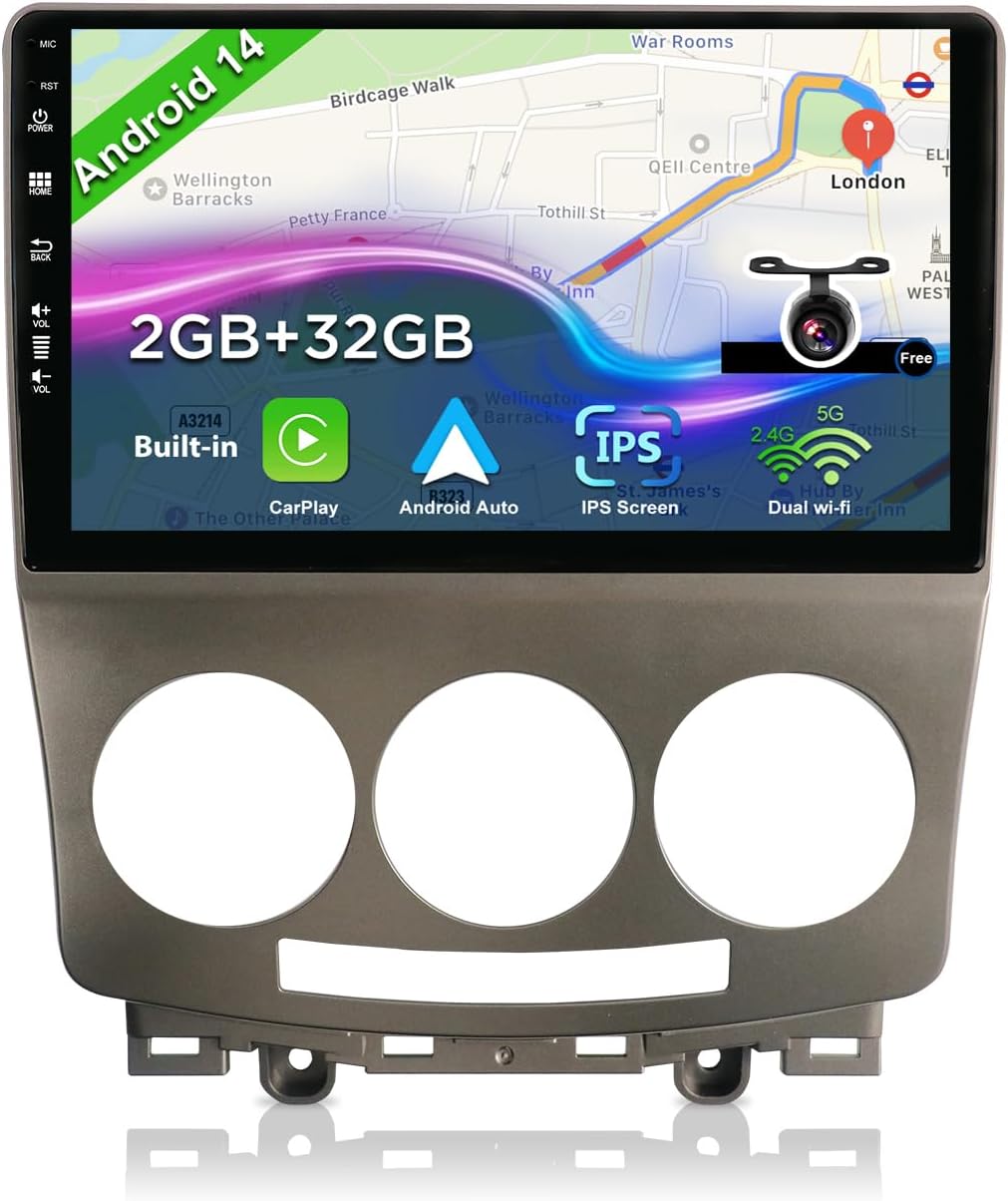 Bxliyer Android 14 Autoradio IPS 9" per Mazda 5 - immagine 1