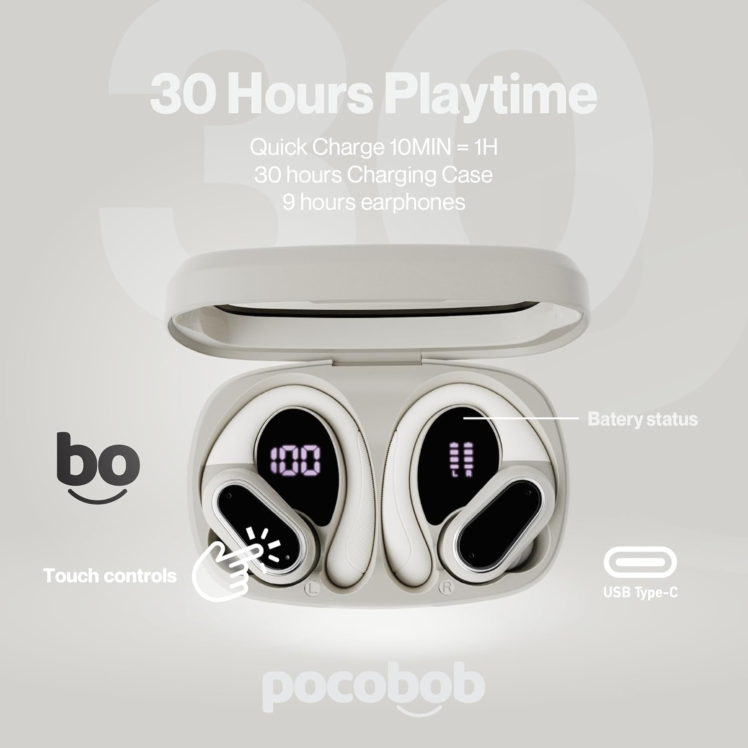 Auricolari Wireless SP con Archetto, Bluetooth 5.0, USB-C - immagine 2