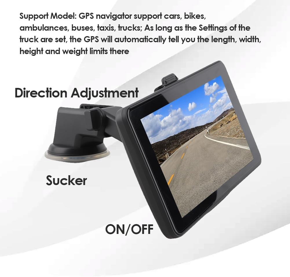 Navigatore GPS 7 Pollici per Auto e Camion - immagine 3