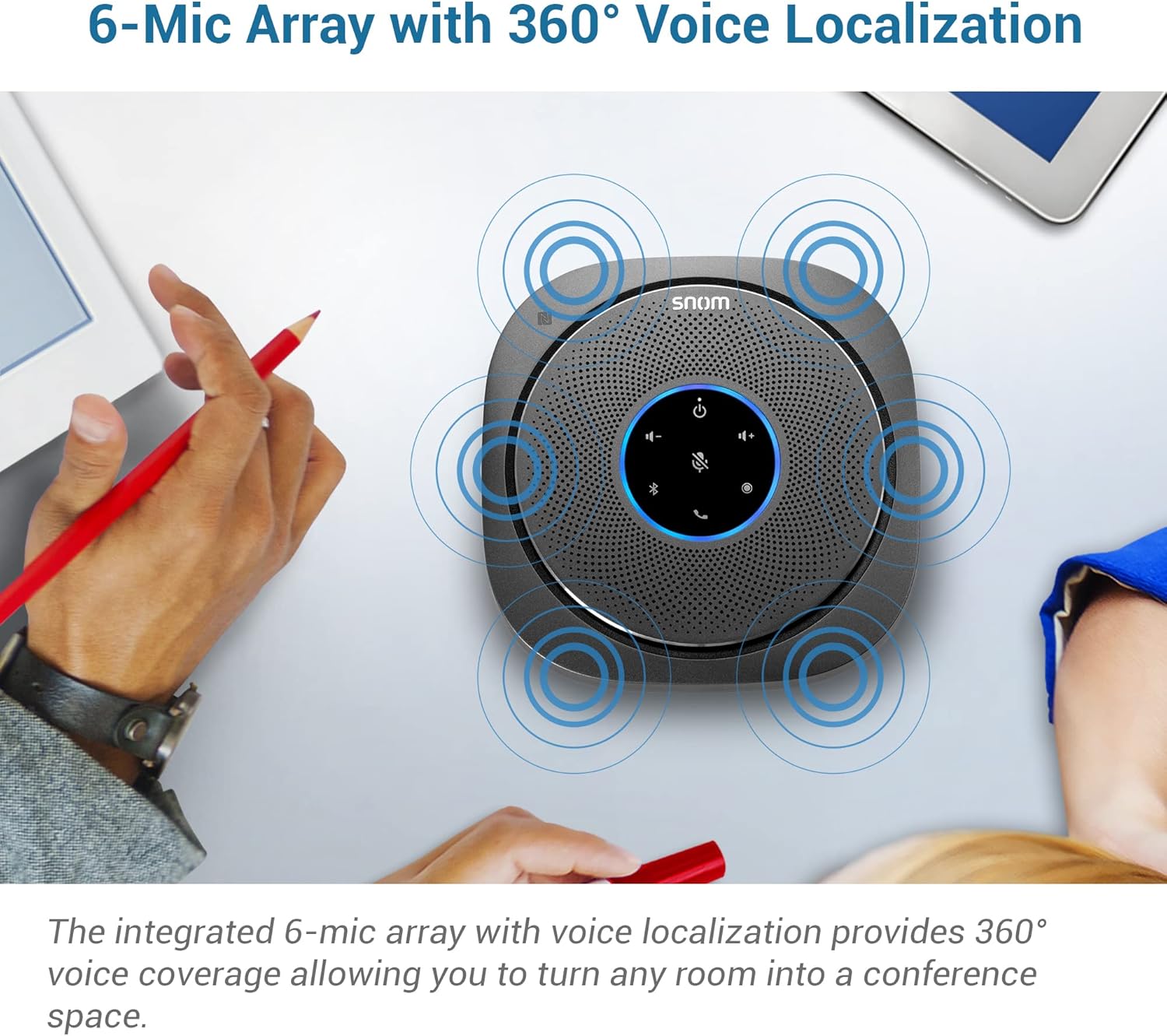 Snom C300 Bluetooth 5.0 Conference Speakerphone - immagine 6