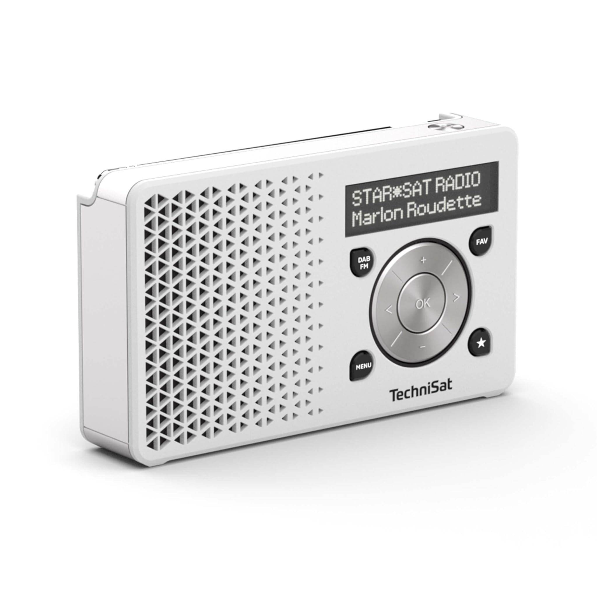 Technisat DIGITRADIO 1 - Radio DAB+ Portatile, Bianco/Argento