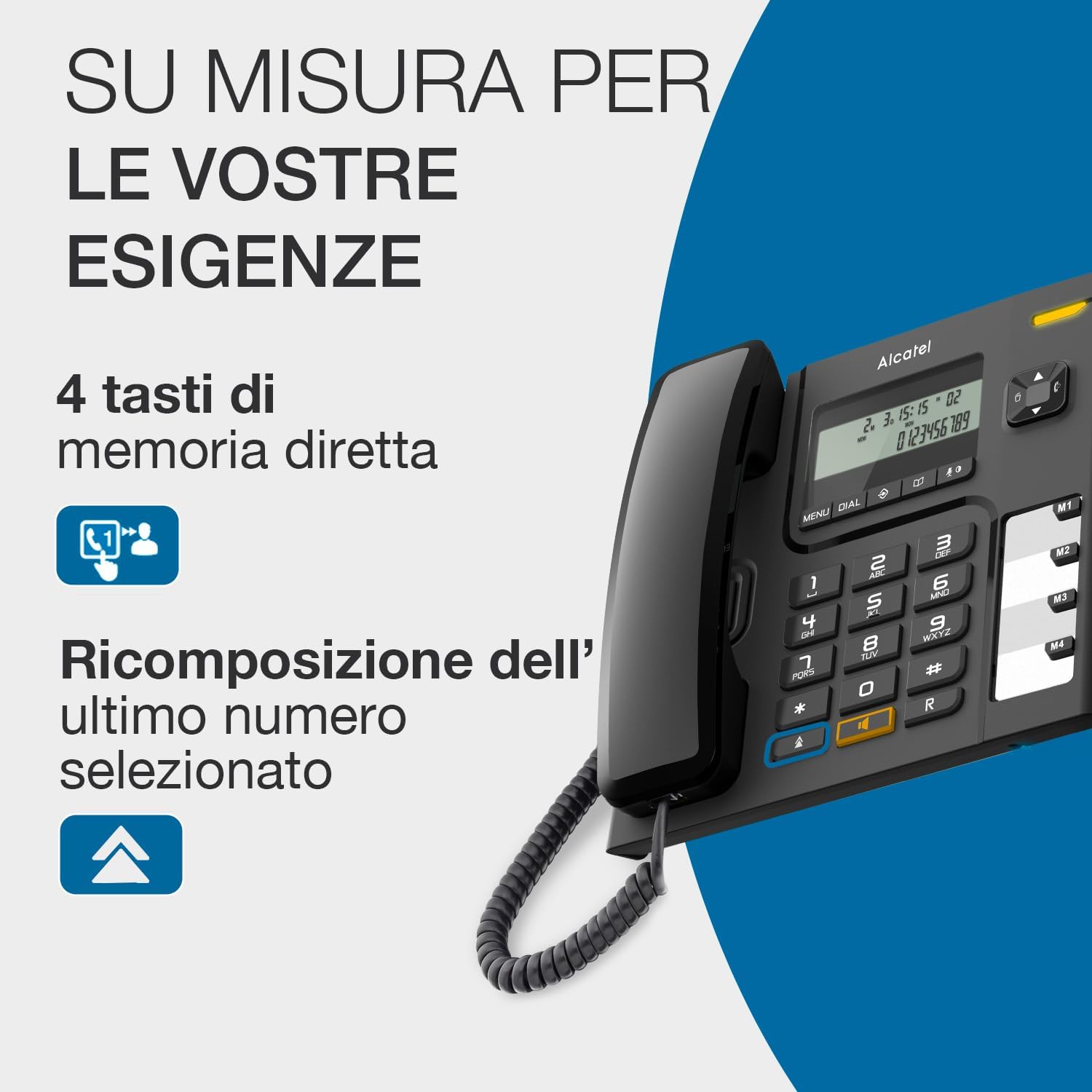 Alcatel T56 NERO - Telefono Fisso con Vivavoce - immagine 4