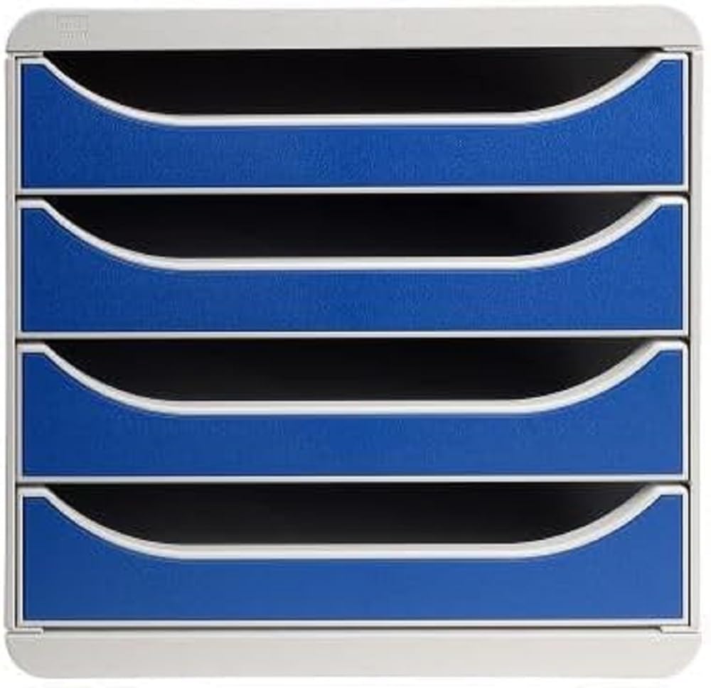 Exacompta 310003D Cassettiera Big-Box Exacompta, 4 Cassetti, 34.7 x 27.8 x 26.7