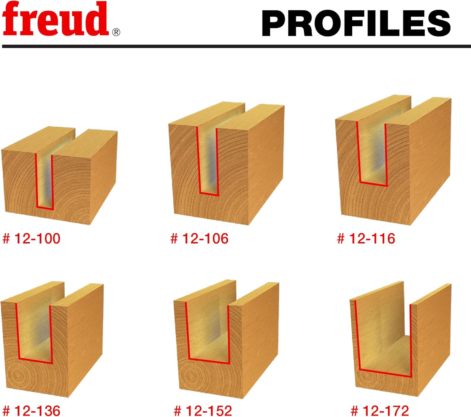 Freud 91-102: Set di punte dritte da 6 pezzi - immagine 3