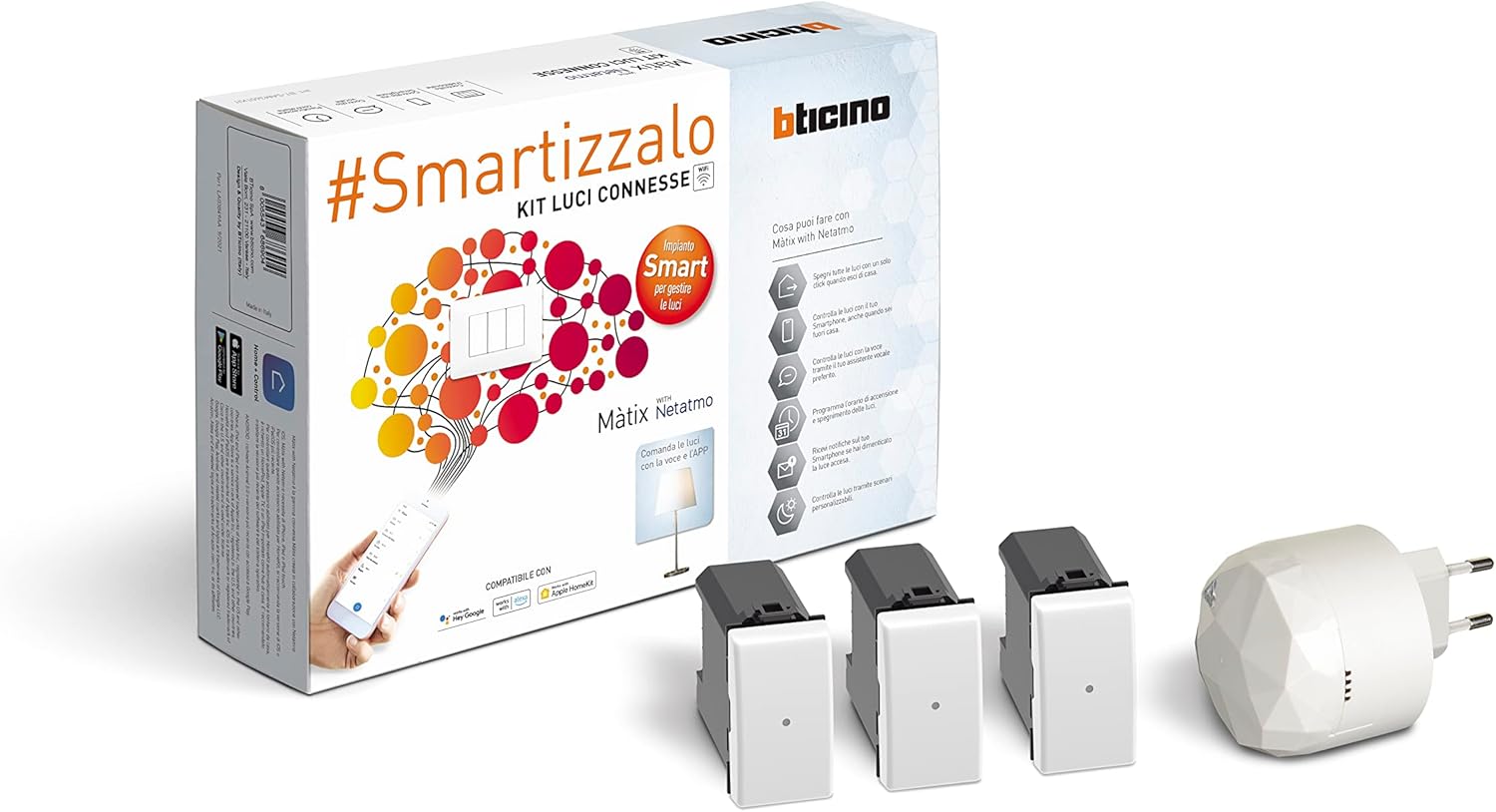 Bticino Kit Luci Connesse Matix Smart SAM3601KIT - immagine 1