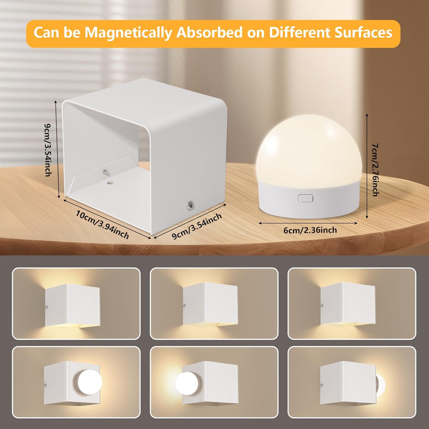 Dehobo Applique da Parete Interno LED (2 pezzi) - immagine 3