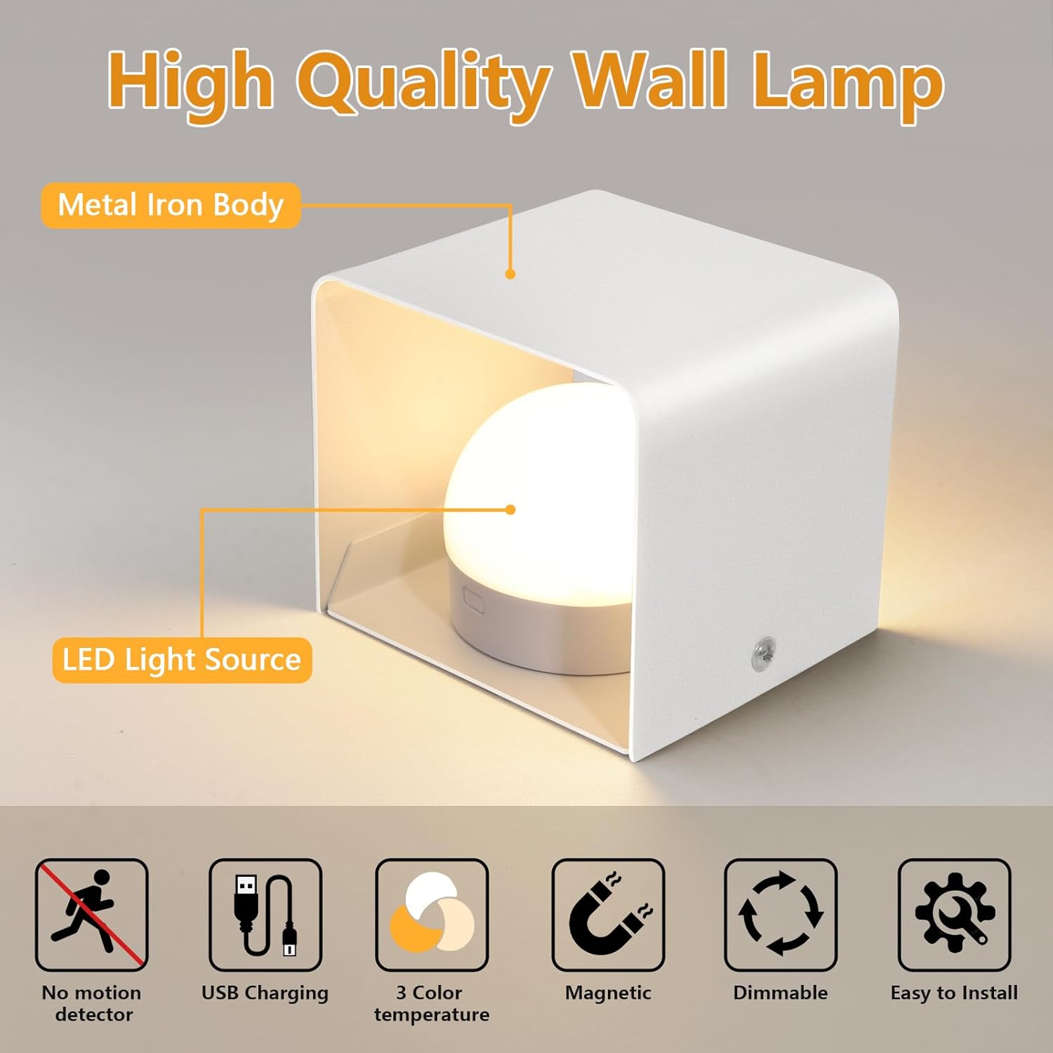 Dehobo Applique da Parete Interno LED (2 pezzi) - immagine 7