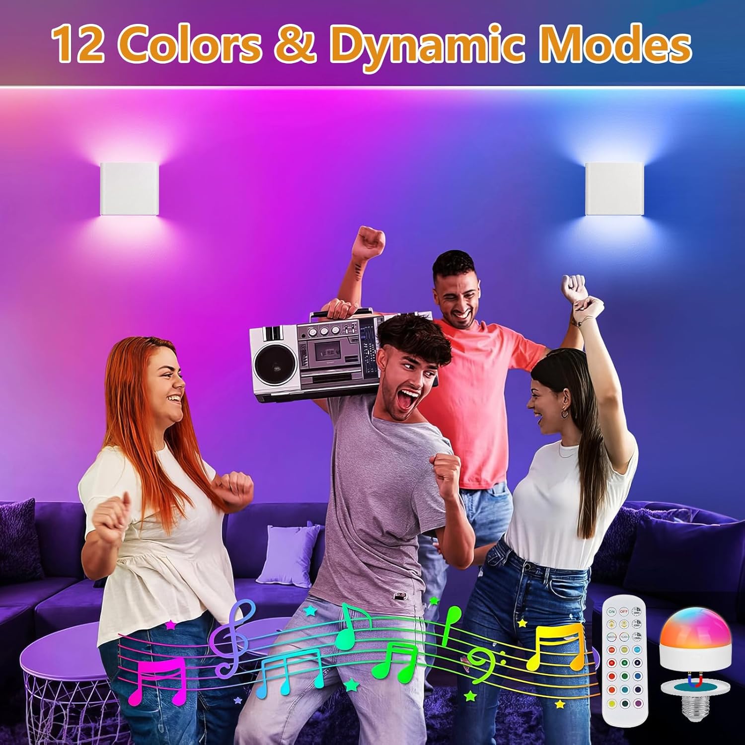 Dehobo Applique da Parete Interno LED (2 pezzi) - immagine 8