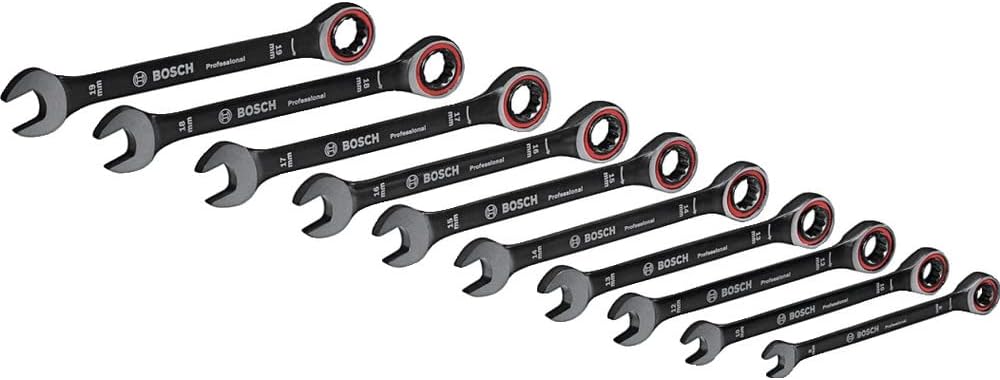 Bosch Professional Set 10 Chiavi Inglesi (8-19mm)