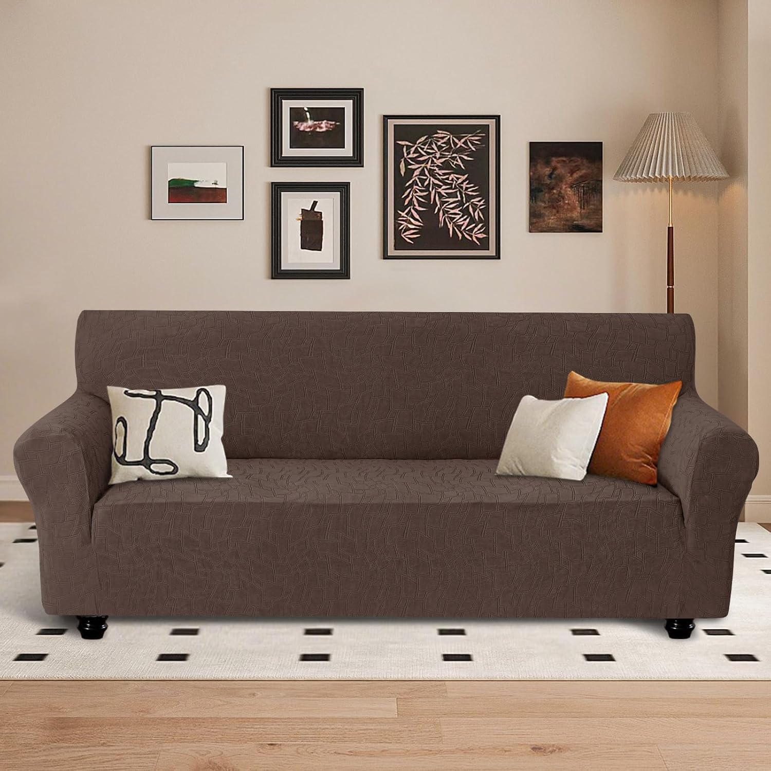 Ystyle Copridivano 4 Posti Elastico, Caffè Chiaro - immagine 2