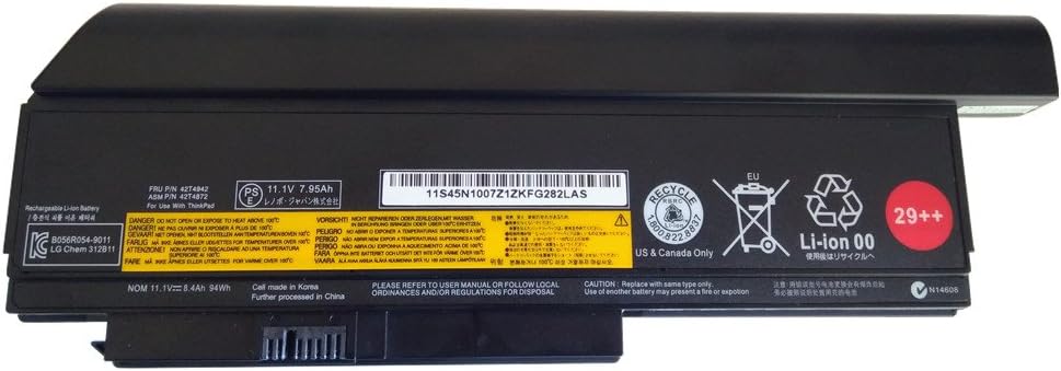 7xinbox Batteria Ricambio Lenovo ThinkPad X220 11.1V 8400mAh - immagine 1