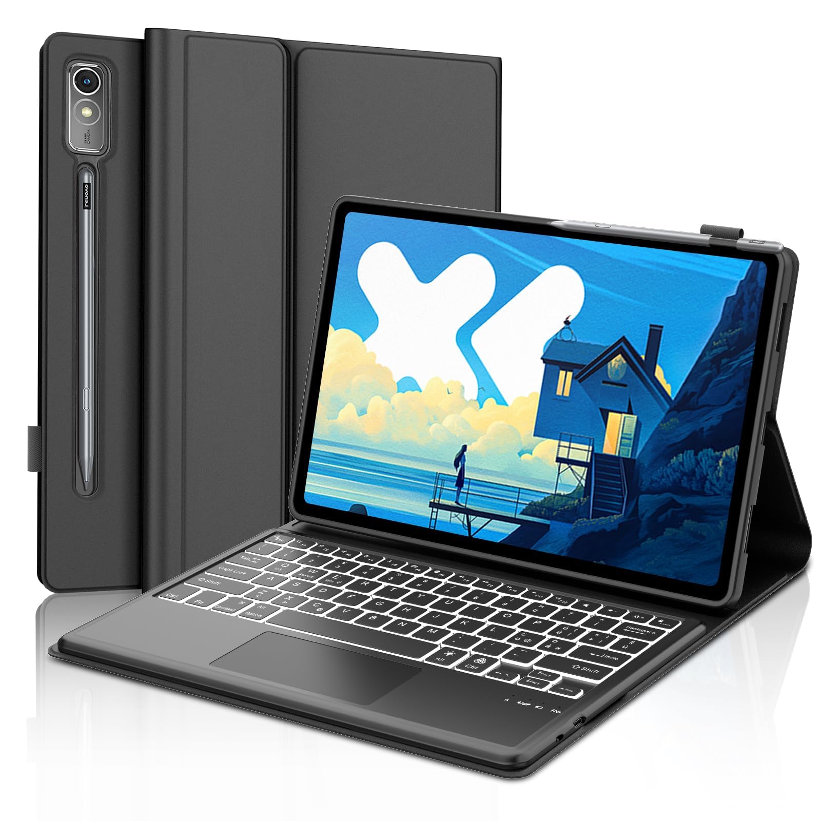 Cover Tastiera Lenovo Idea Tab Pro 12.7" 2025 con Touchpad