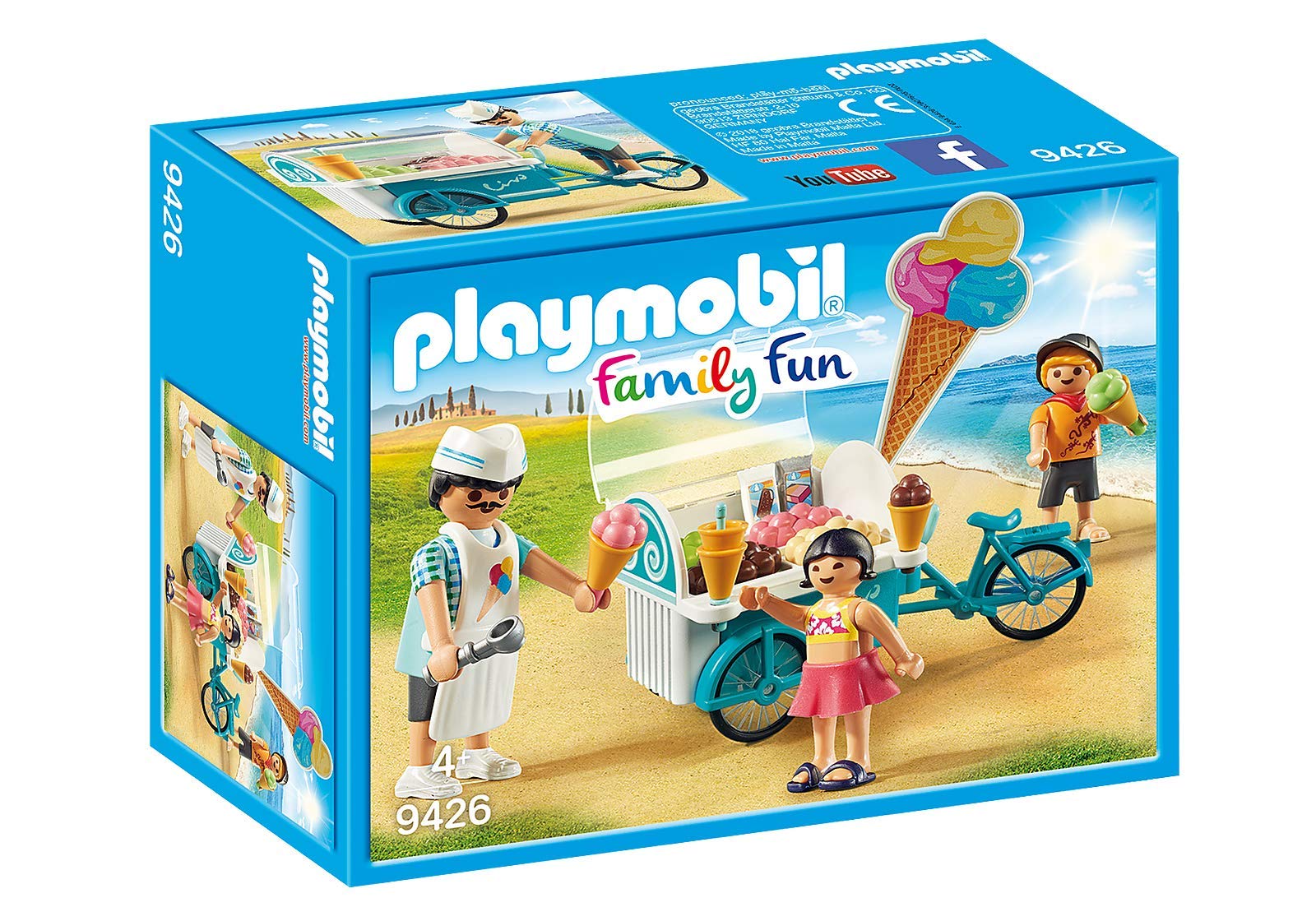Playmobil Family Fun 9426, Carretto dei Gelati, per bambini dai 4 anni