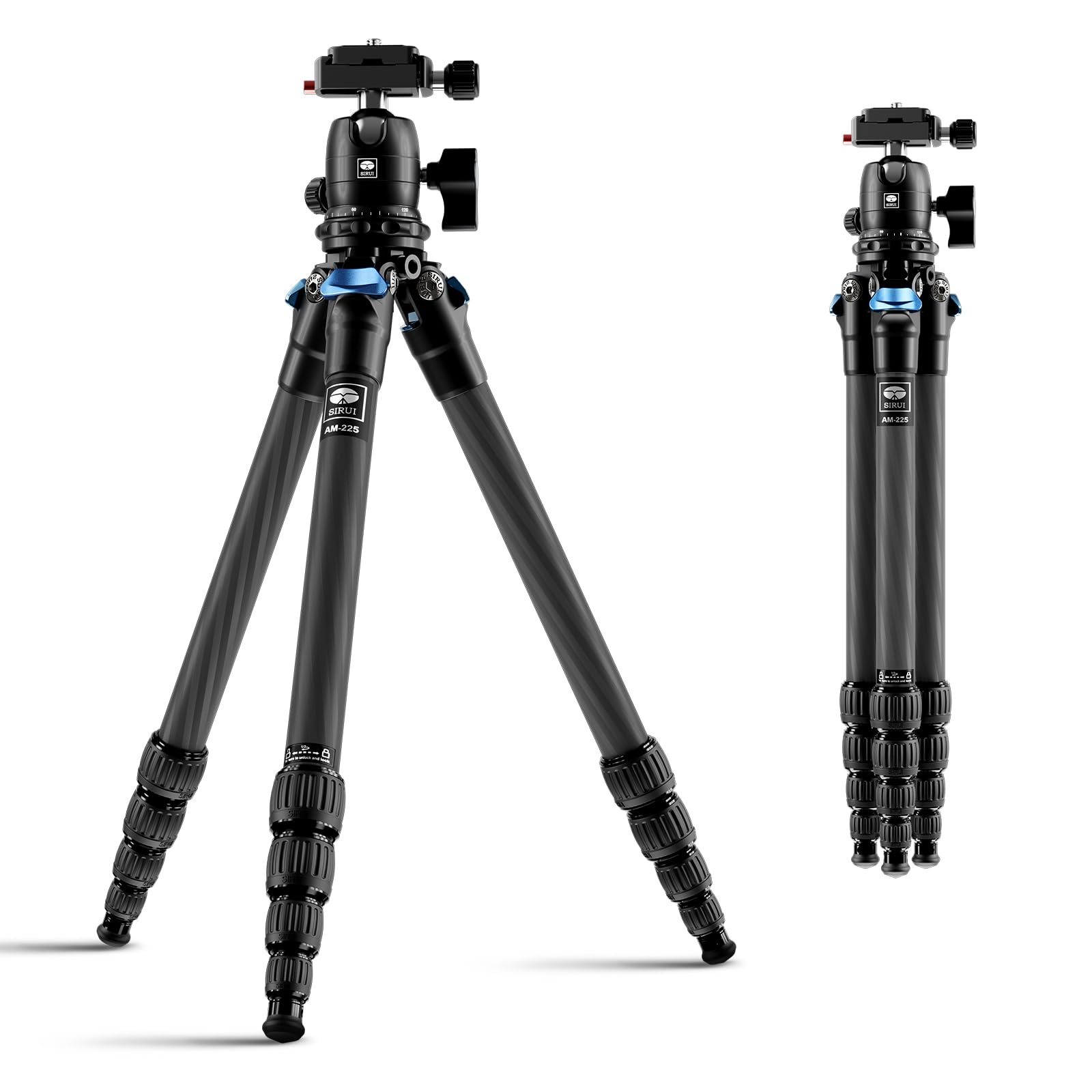 Sirui AM-225 Treppiede Fotocamera Carbonio 6KG