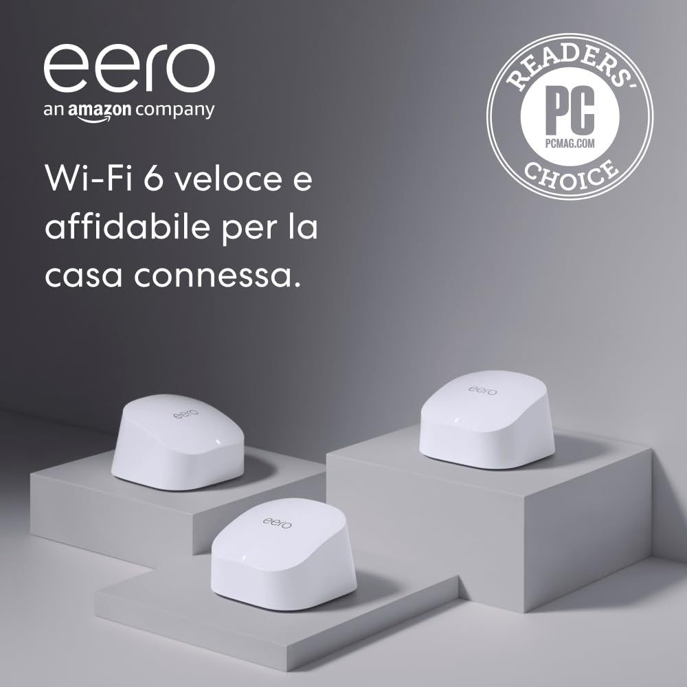 Router Wi-Fi Mesh eero 6 - Confezione da 3 - immagine 1