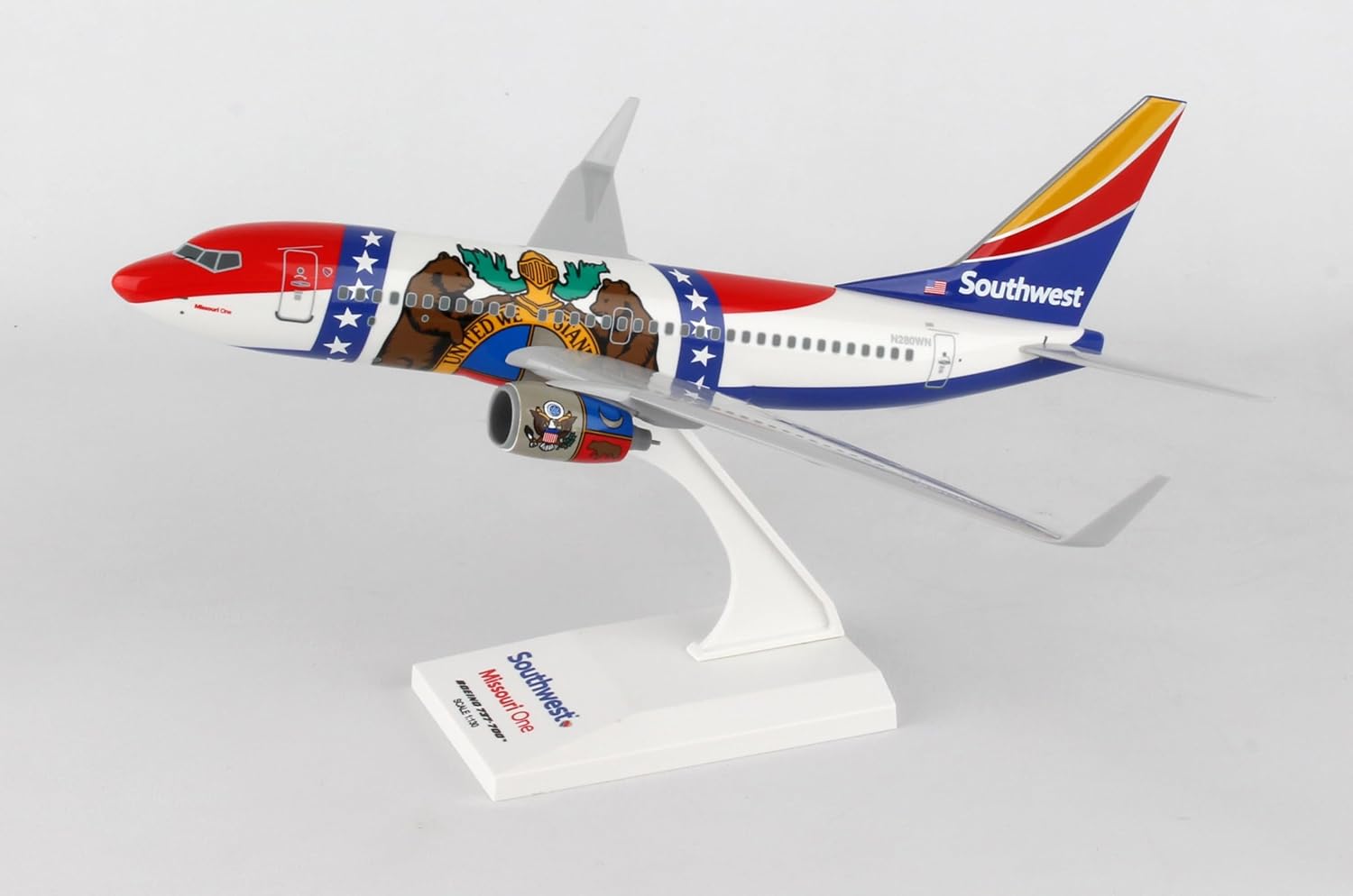 Daron Skymarks Southwest 737-700 1/130 "Missouri One (SKR870) - immagine 4