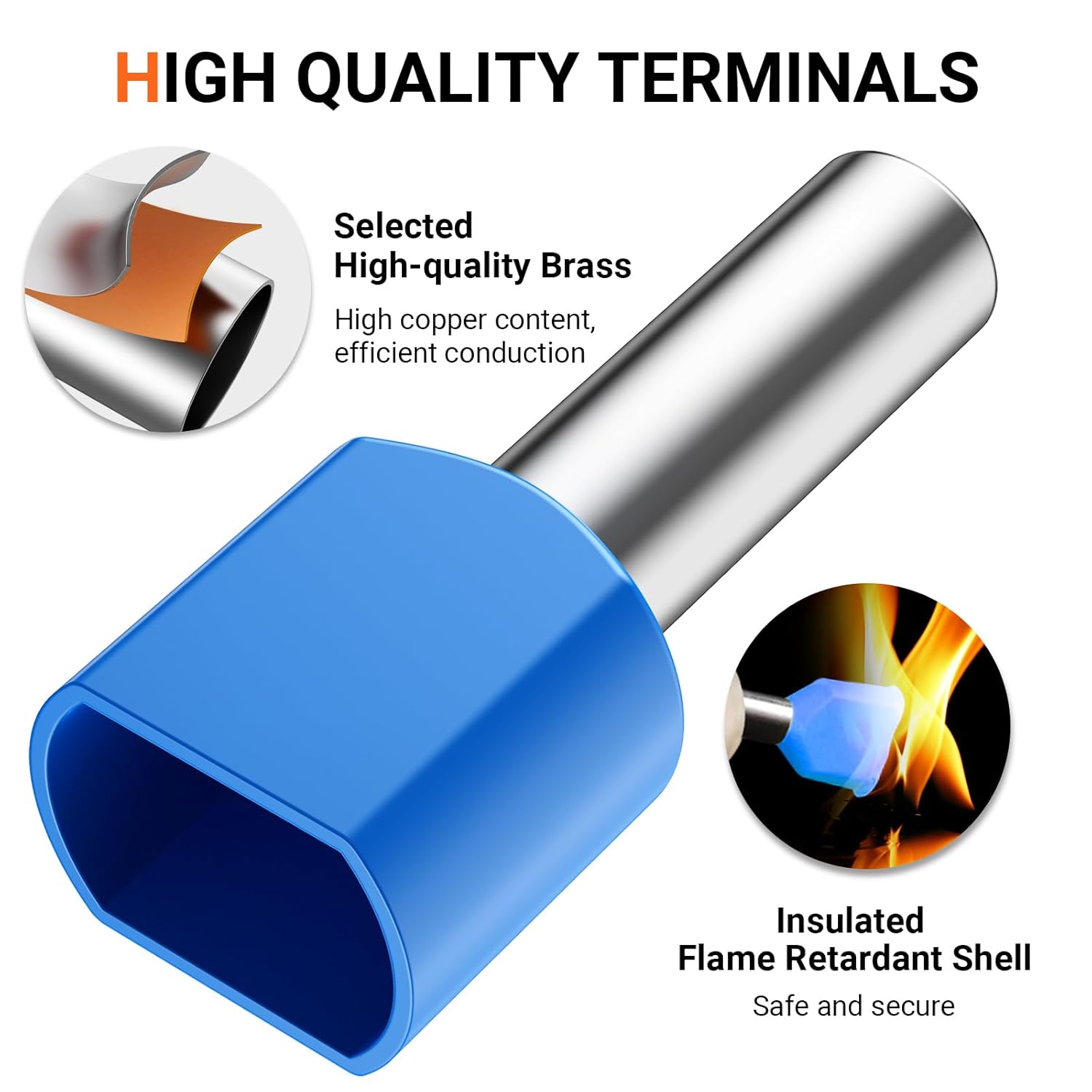 Preciva Puntalini Elettrici a Crimpare 600 pezzi - immagine 4