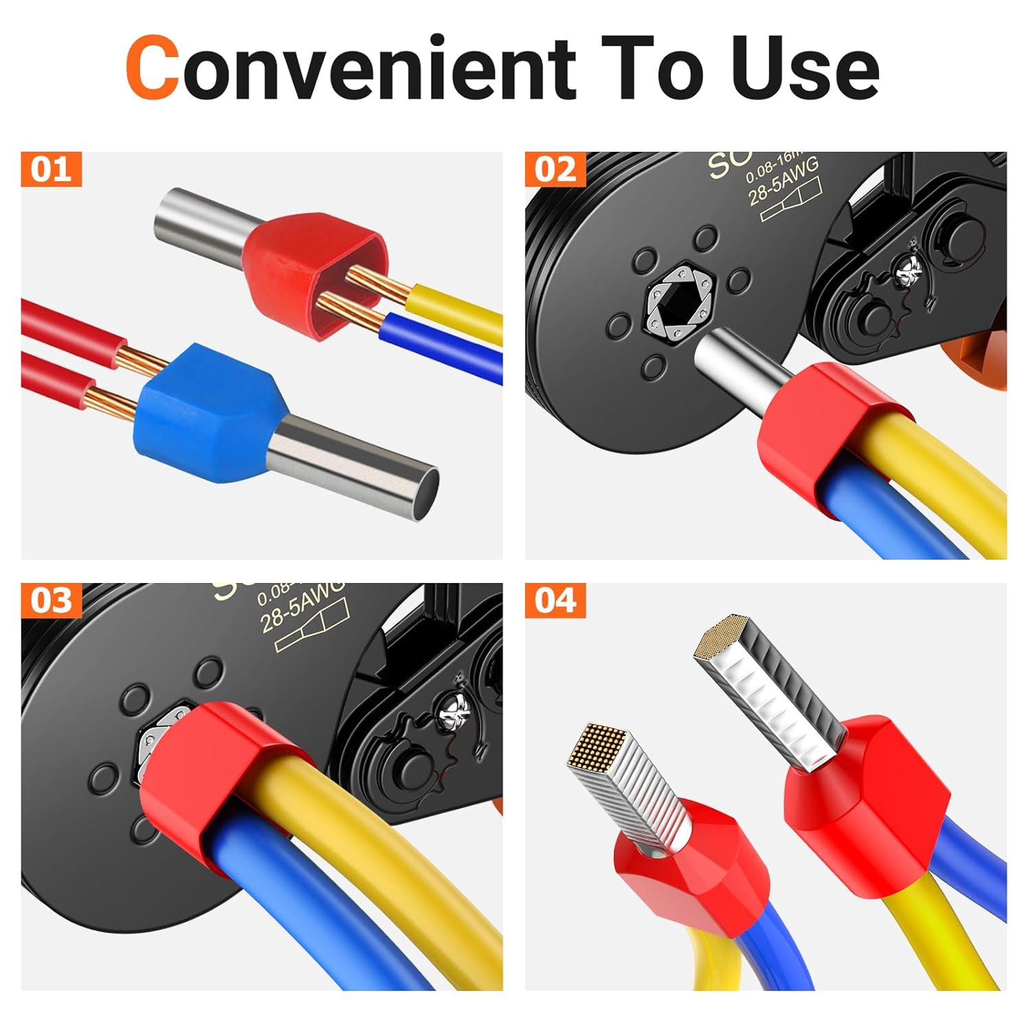 Preciva Puntalini Elettrici a Crimpare 600 pezzi - immagine 5