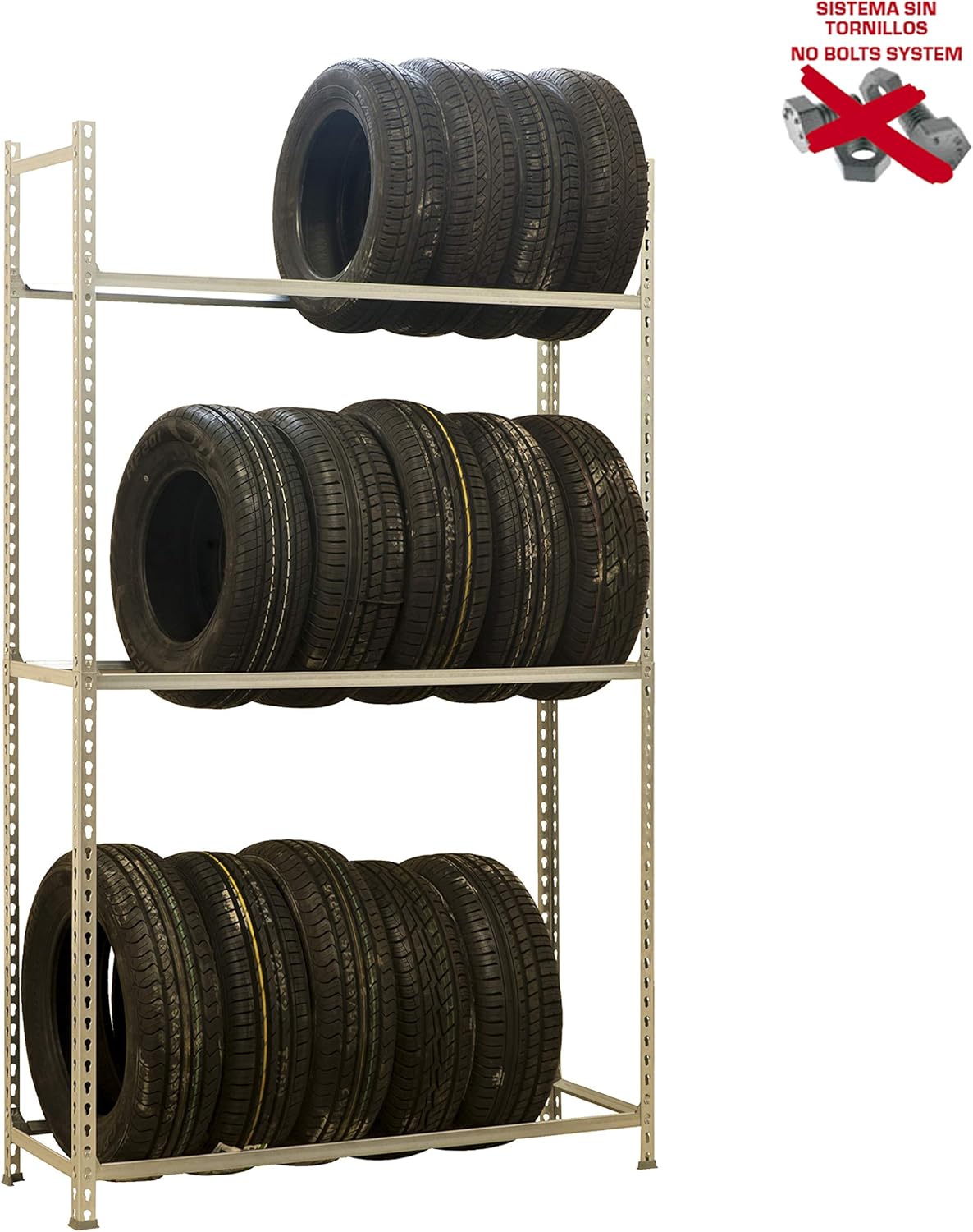 Simon Rack Ripiano Porta Pneumatici 12 Posti Zincato - immagine 8