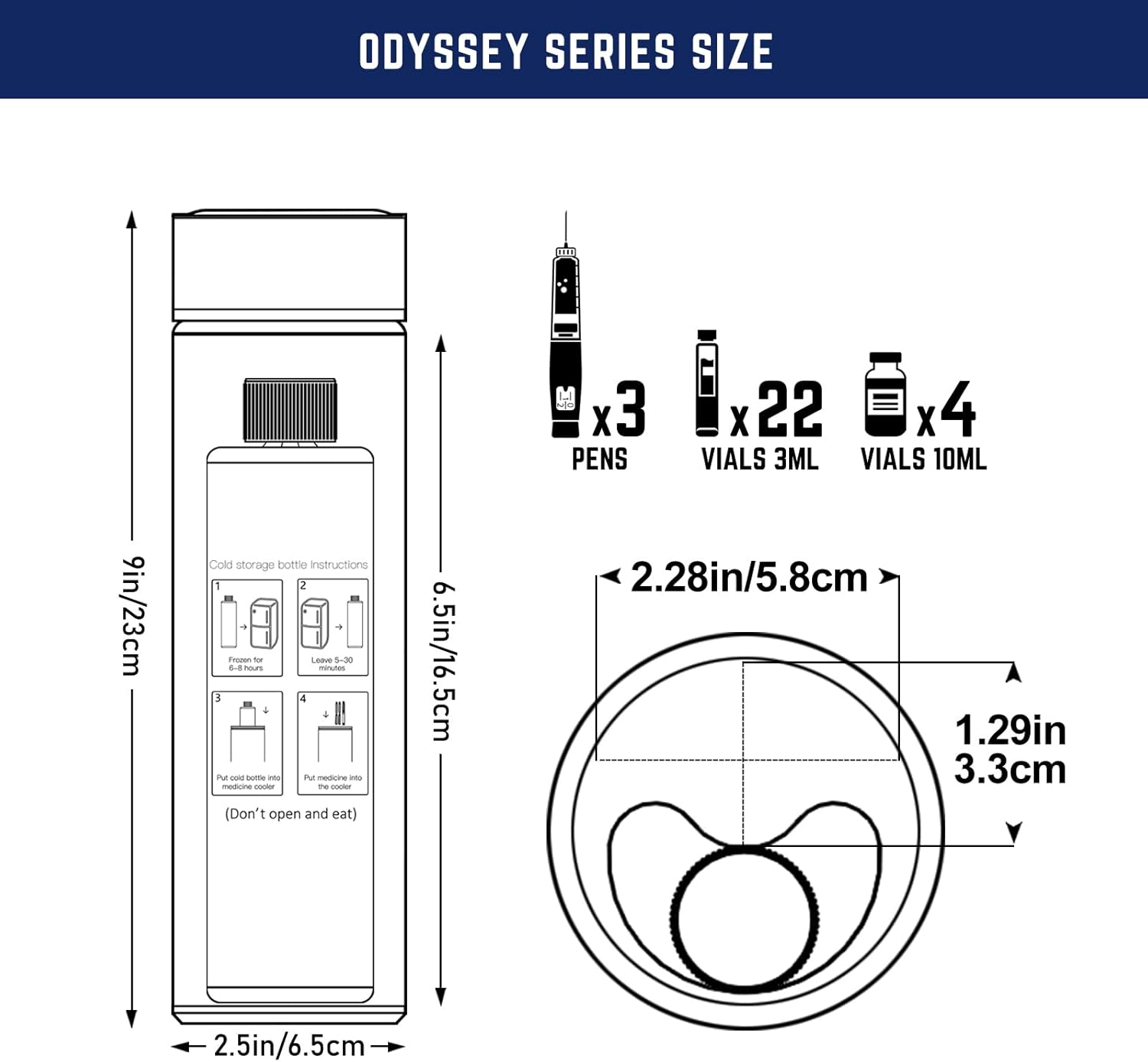 DISONCARE Borsa Termica Insulina 60H Smart, Ciano - immagine 4