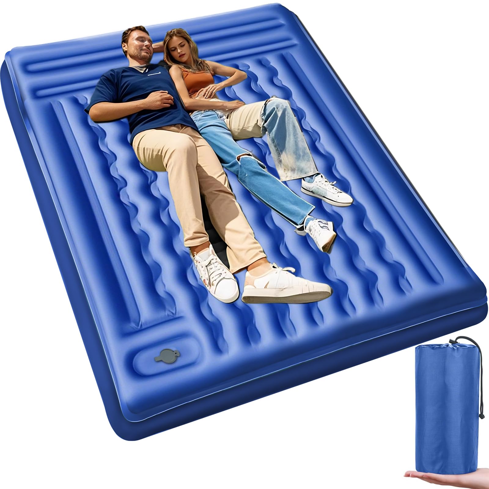 Materasso Autogonfiabile Doppio 12cm con Pompa a Pedale