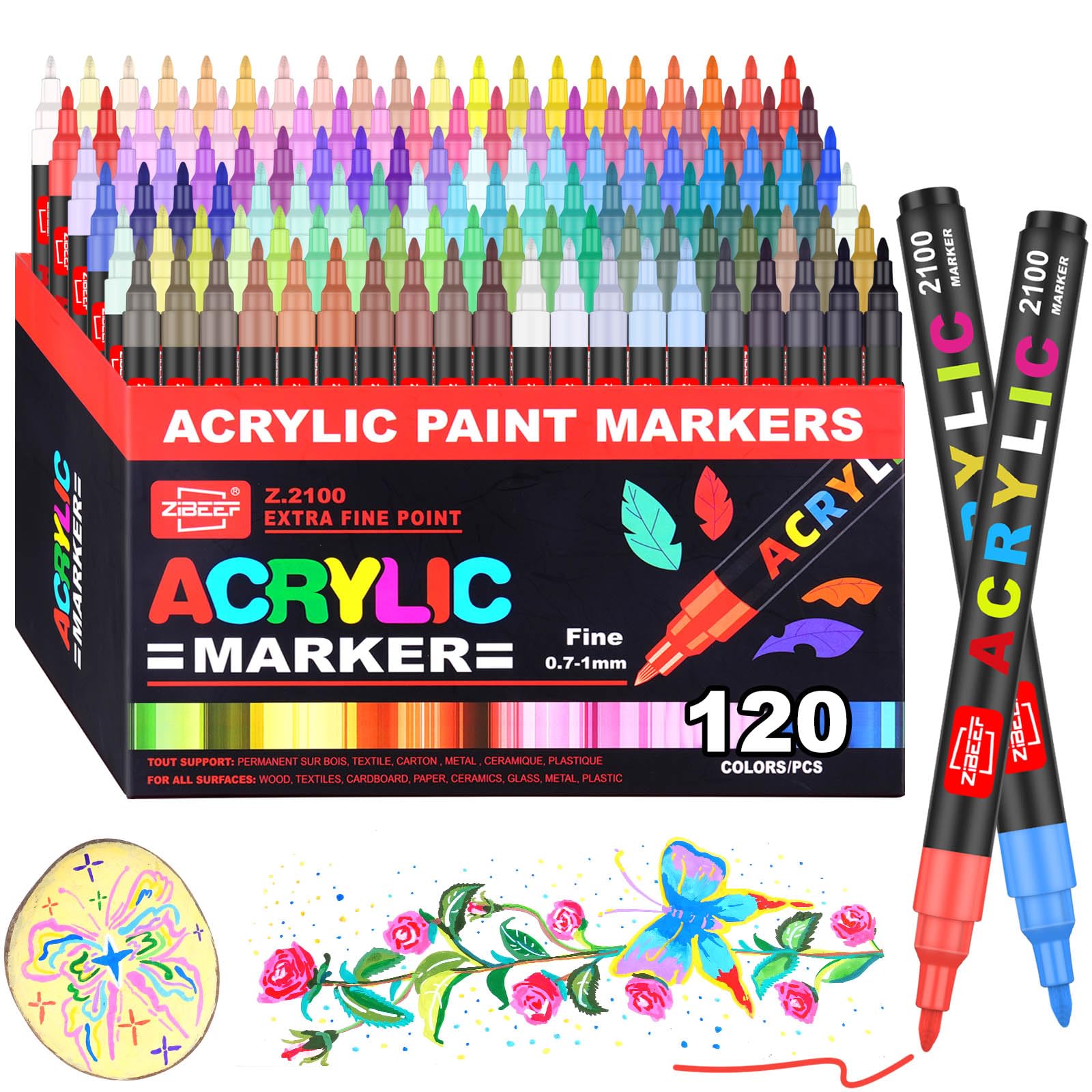 Laconile 120 Pennarelli Acrilici a Punta Singola