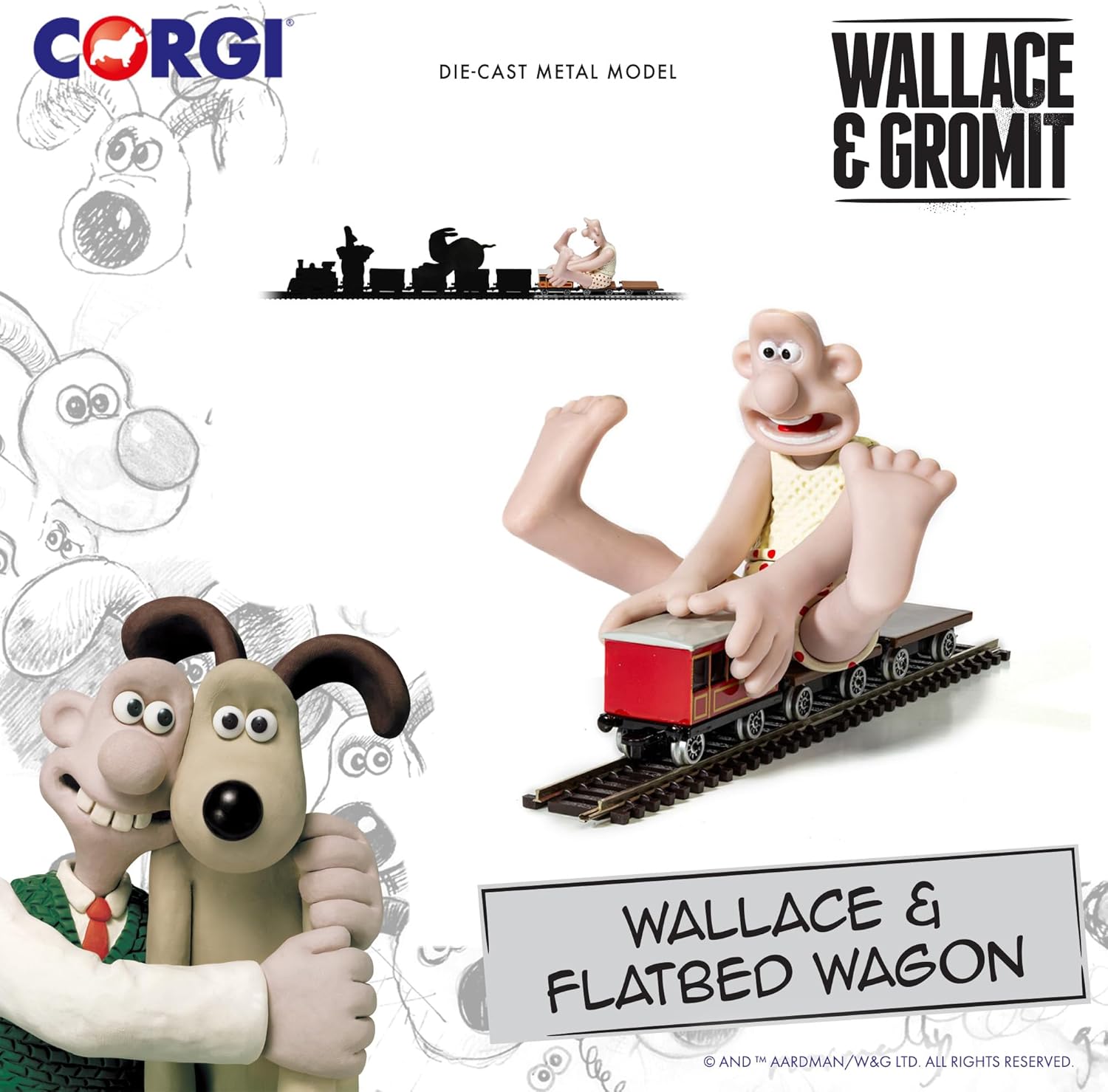 Corgi Treno Giocattolo Pressofuso Wallace & Gromit - immagine 2
