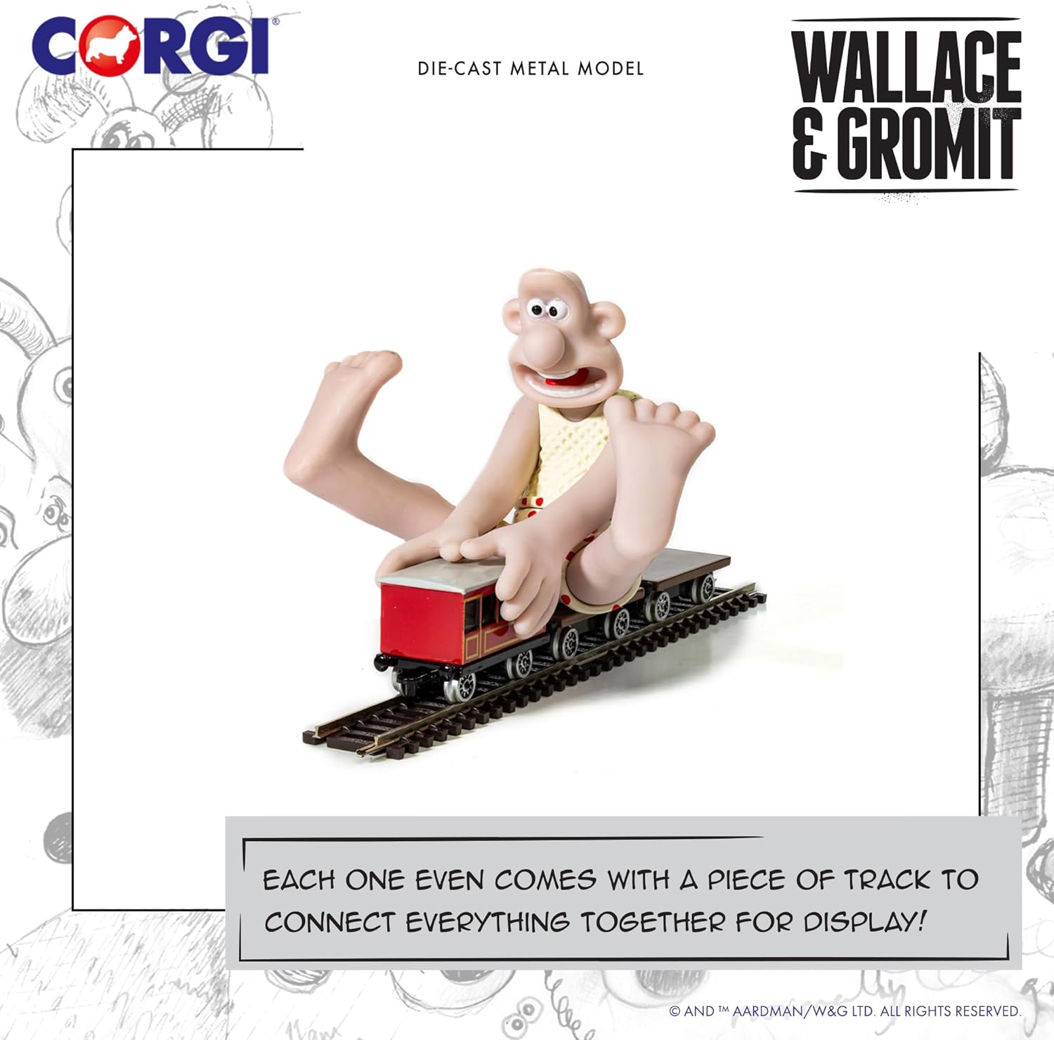 Corgi Treno Giocattolo Pressofuso Wallace & Gromit - immagine 4