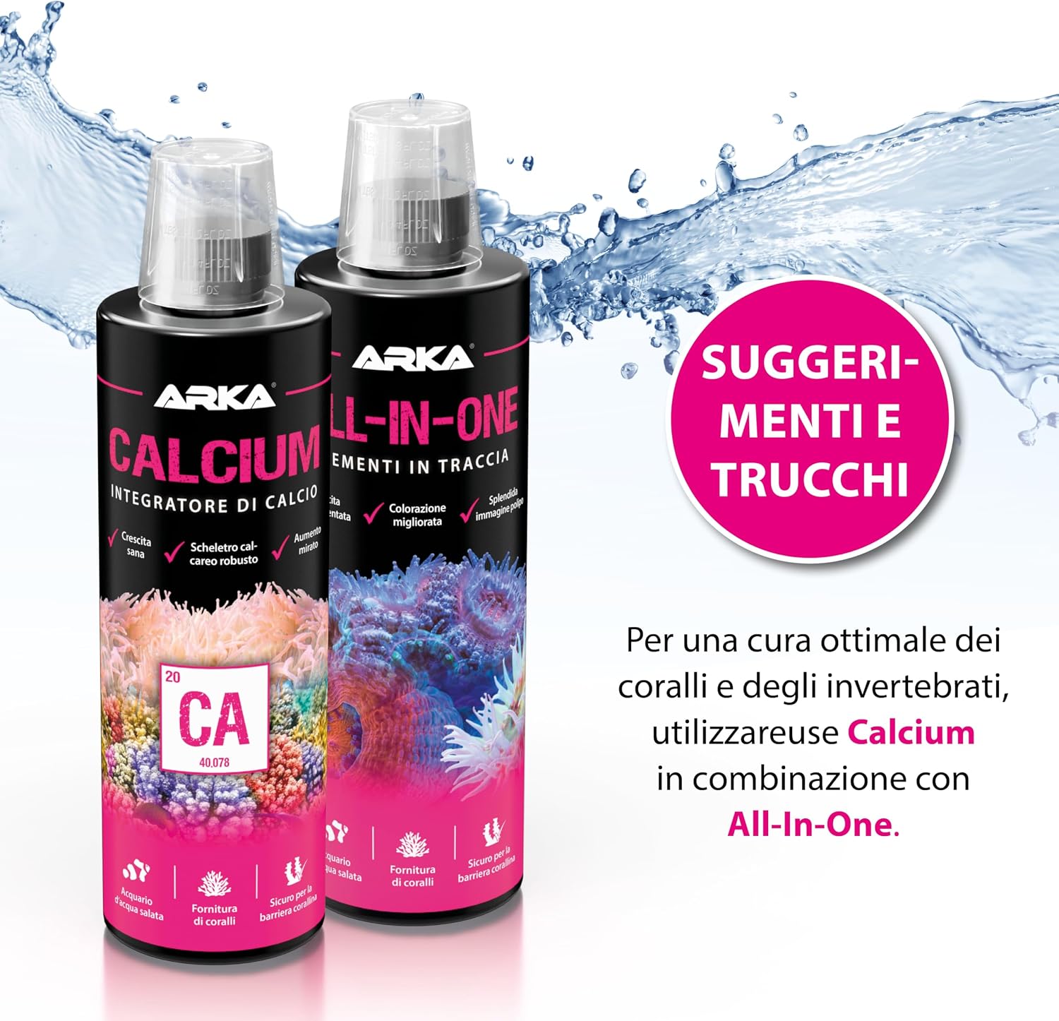 ARKA Calcium – additivo integratore di calcio per tutti gli acquari ...