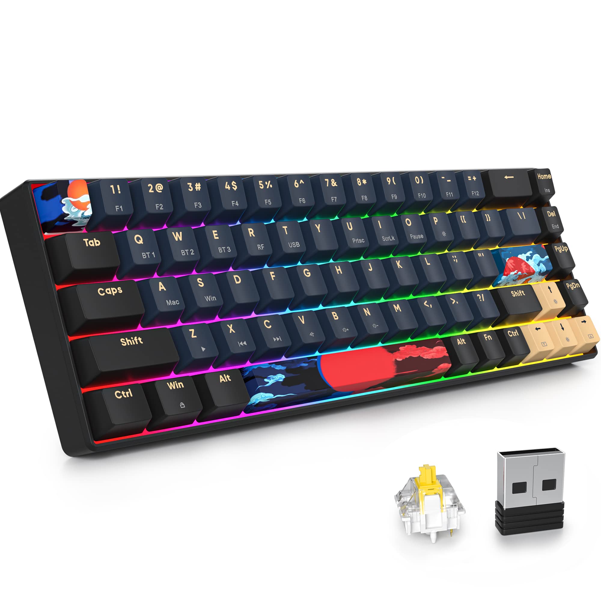 Solidee Tastiera Meccanica RGB Wireless 65%