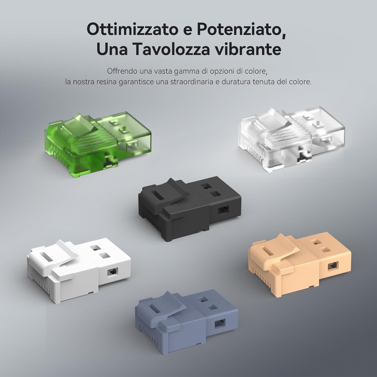 ANYCUBIC Resina ABS-Like Pro 2 per Stampante 3D (Grigio+Bianco) - immagine 7