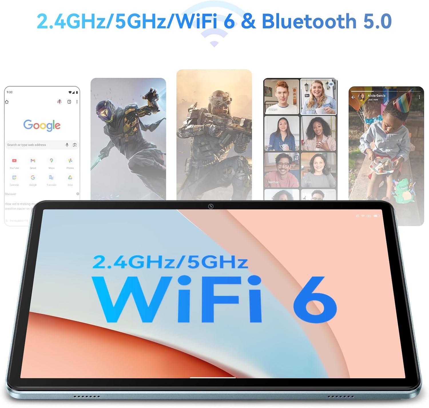 Blackview Tablet 10 Pollici Android 14, 8GB+64GB - immagine 7