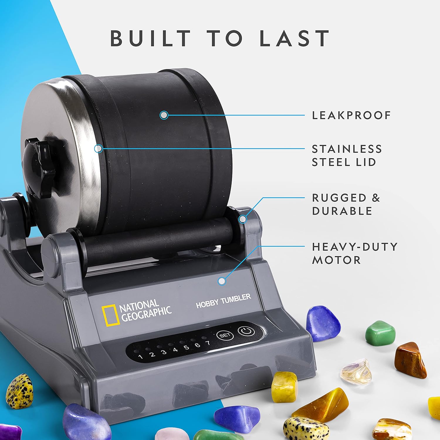 National Geographic Hobby Rock Tumbler Kit - immagine 3