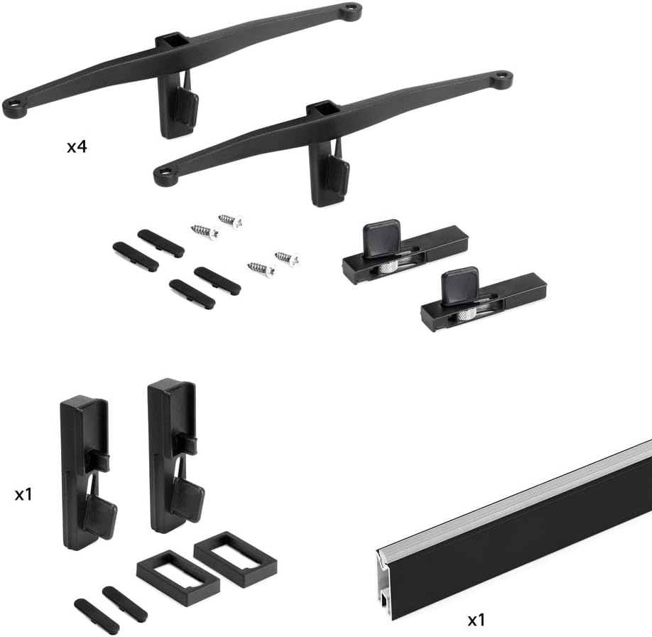 Emuca - Kit Supporti per Ripiani e Barra Appendiabiti - immagine 1