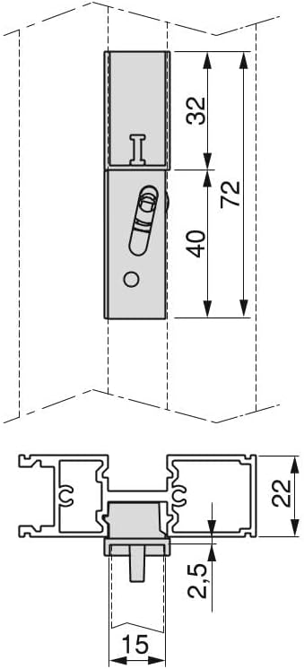 Emuca - Kit Supporti per Ripiani e Barra Appendiabiti - immagine 4