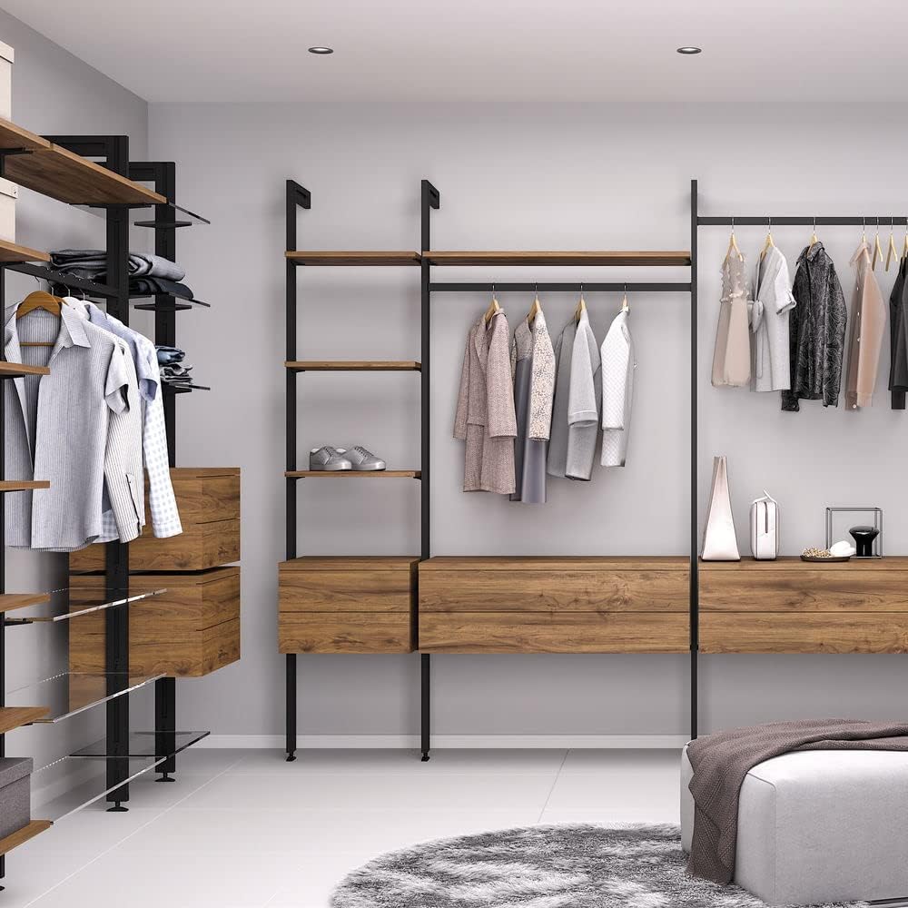 Emuca - Kit Supporti per Ripiani e Barra Appendiabiti - immagine 8