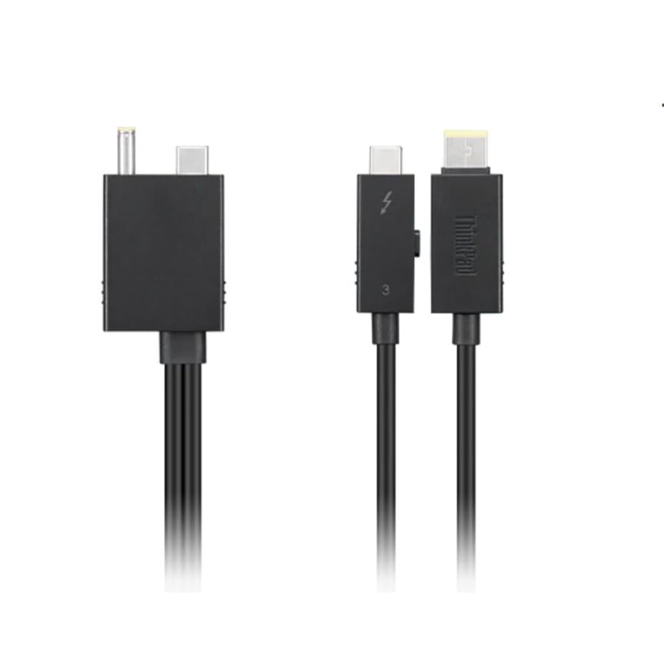 Thunderbolt 4X91K16970 - Cavo dati Thunderbolt 4 per workstation, lunghezza 0,7 m, BolAAzuL 4 x 91 K16970 Thunderbolt 4 Base, compatibile con Lenovo ThinkPad Thunderbolt 4X91K16970
