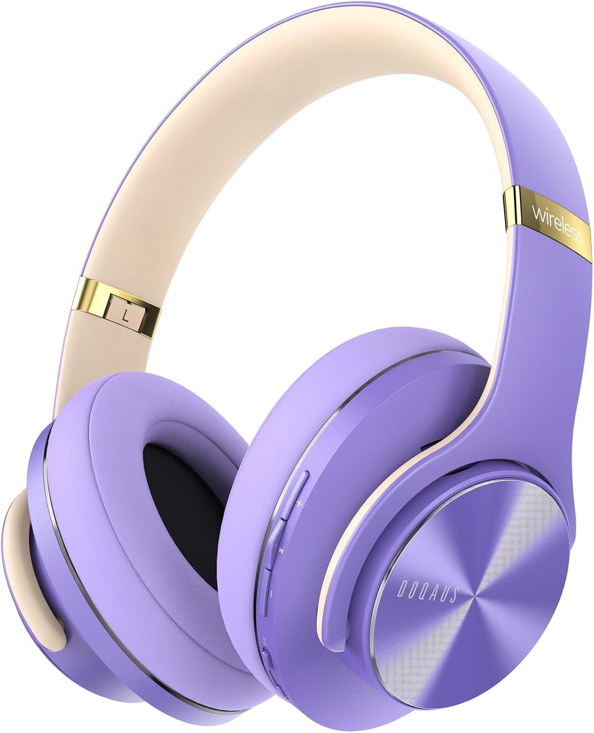 Doqaus Cuffie Bluetooth Wireless Over Ear 90h, Viola - immagine 1