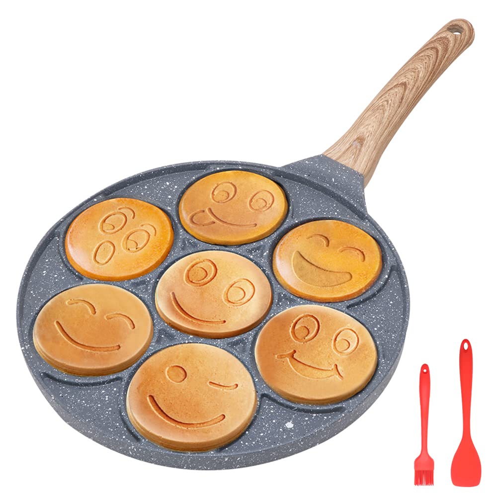 Bobikuke Padella Pancake Induzione Smile 26cm, Nero