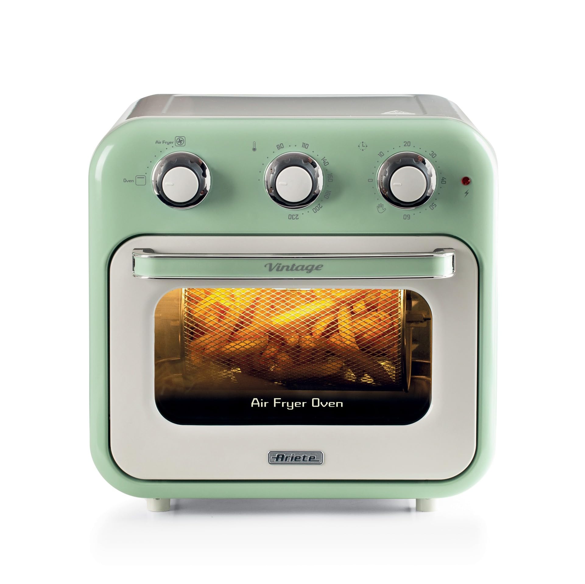 Ariete 4632 Friggitrice ad Aria e Forno Vintage 16L, Verde