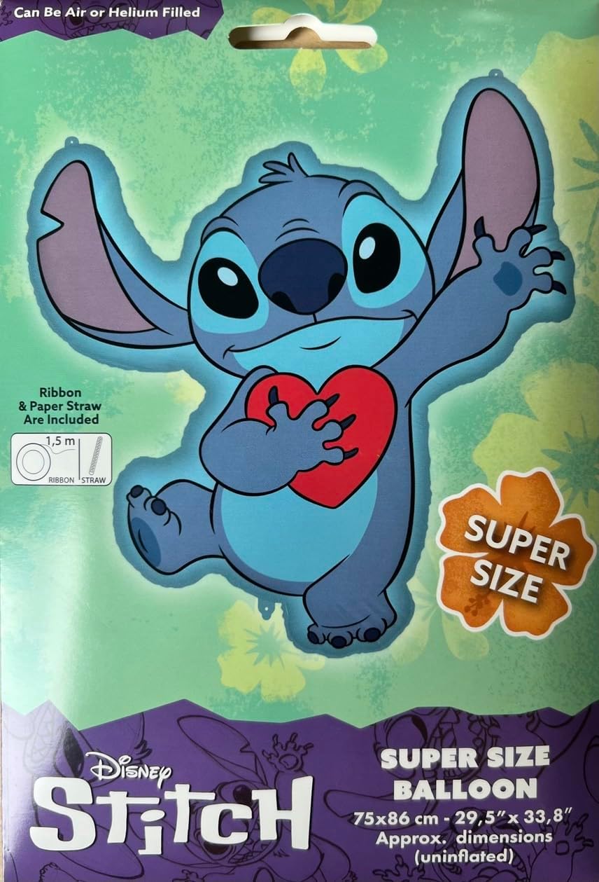 Palloncino in Lamina LILO & STITCH - 75 x 86 cm - immagine 2