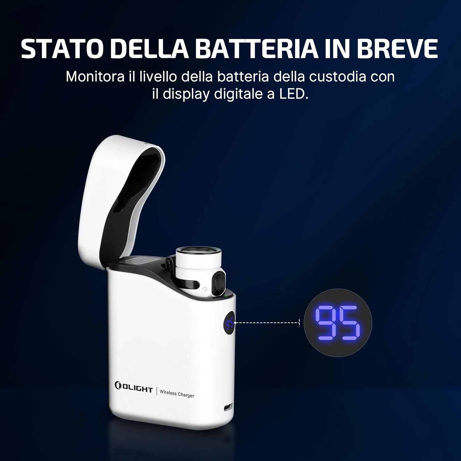 OLIGHT Baton 4 Kit Torcia EDC 1300lm, Bianco - immagine 2