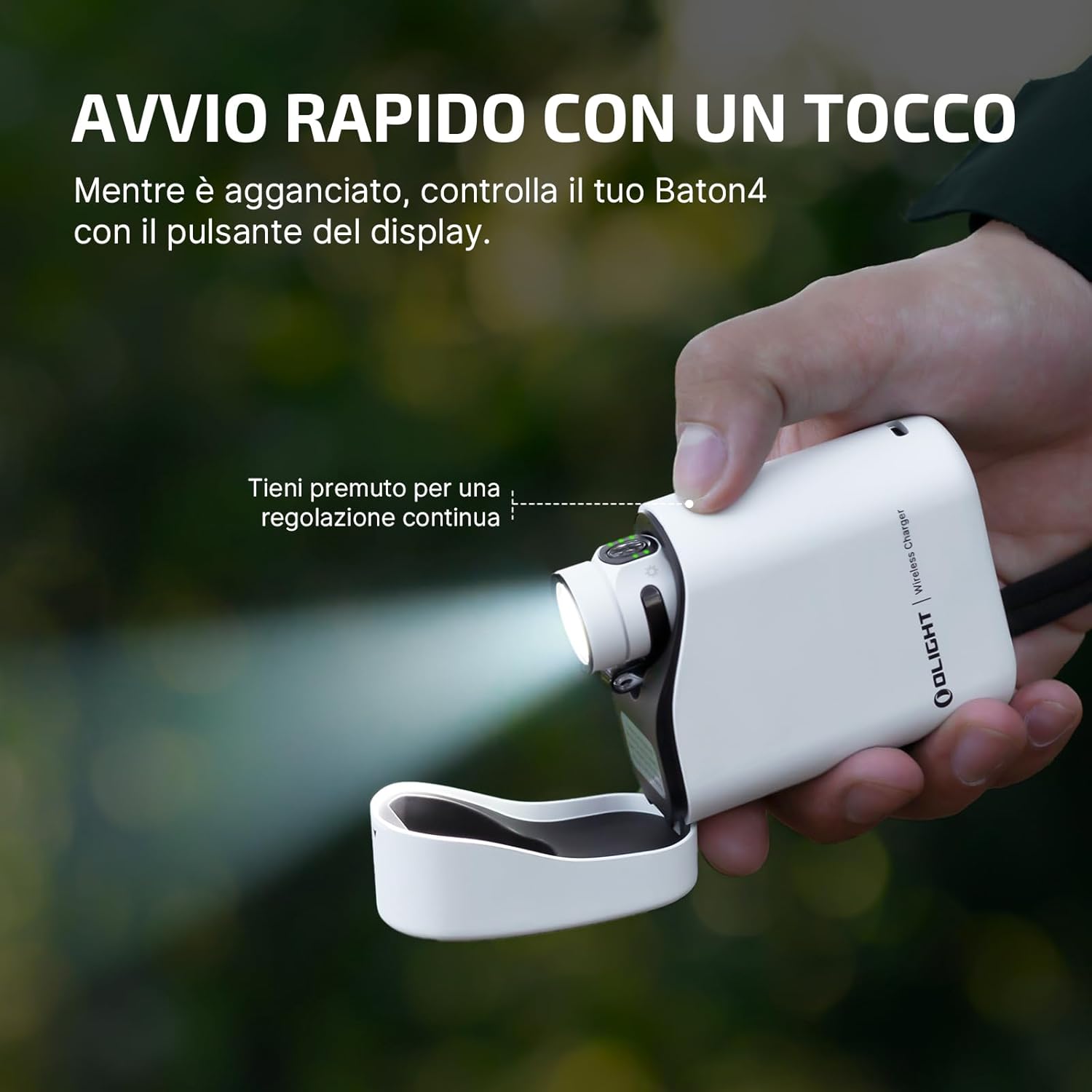 OLIGHT Baton 4 Kit Torcia EDC 1300lm, Bianco - immagine 3