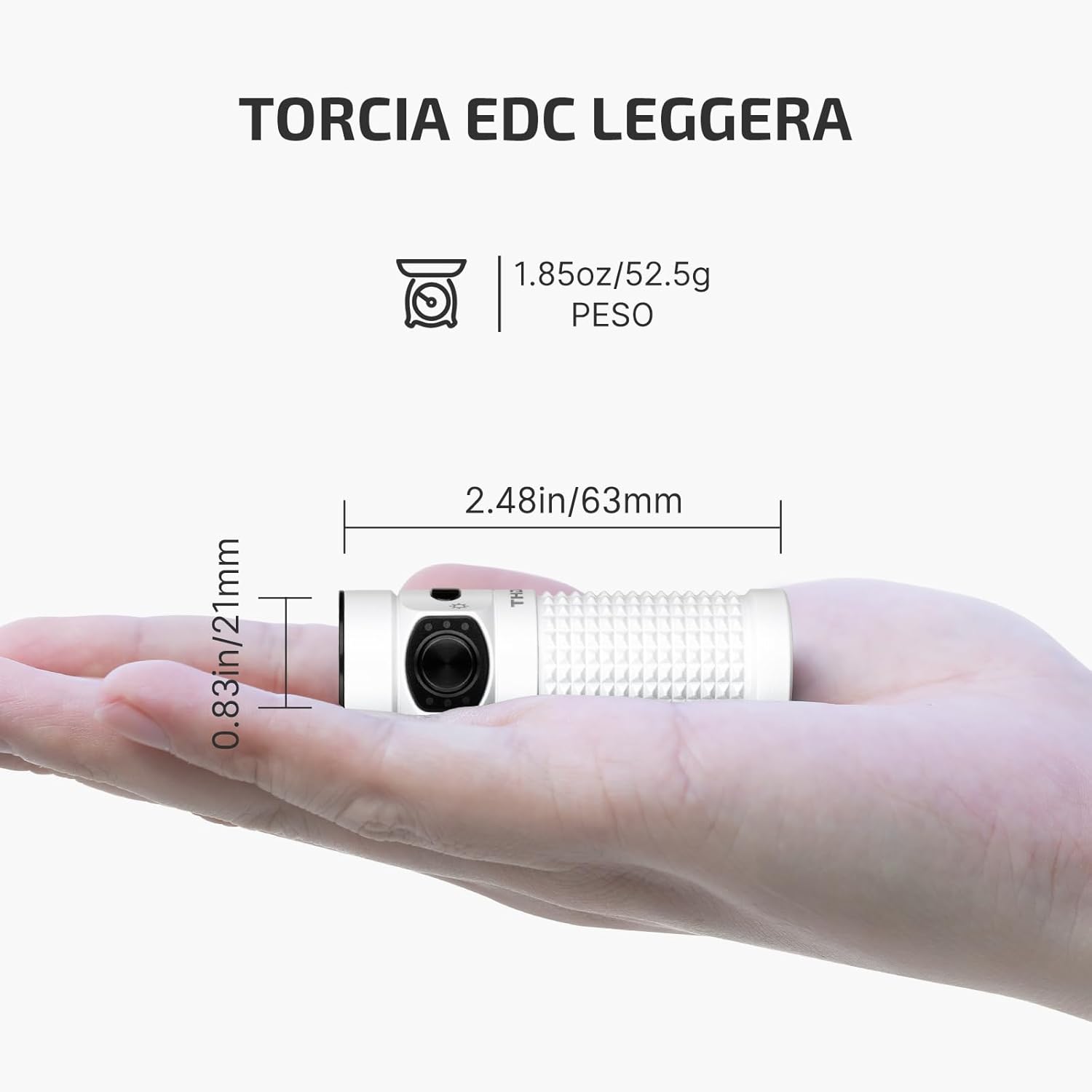 OLIGHT Baton 4 Kit Torcia EDC 1300lm, Bianco - immagine 4